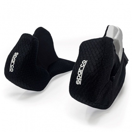 Sparco Cheek Padding - Open Face - Black - Clearance